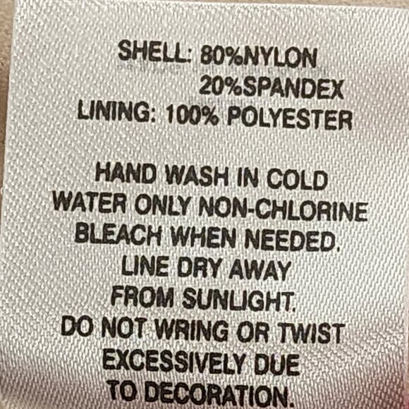 Vanilla/Beach Purple Multi Color Triangle Print Lined Nylon Span Bikini Top Sz M - Picture 15 of 16